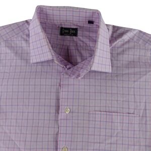Gitman Bros Button Down Shirt Men L Pink Blue Plaid Long Sleeve Made in USA